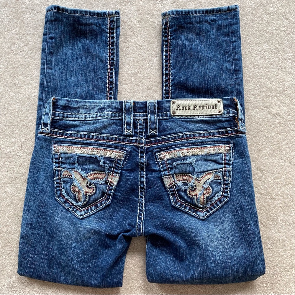Rock Revival Luiza Embellished Straight Jeans